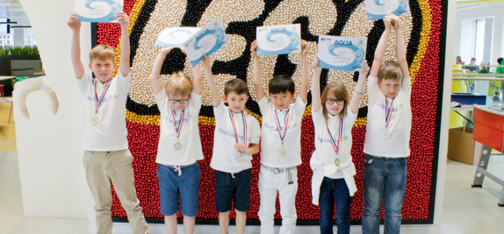 EasyCoding Club Team winning medals at LEGO Headquarter!!!